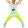 Seeing Red 80's Gym Instructor Men's Costume -FUN COSTUMES Store mens 80s gym instructor costume