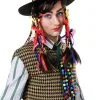 Fun Costumes Men's Chameleon Pop Star Hat W/ Wig -FUN COSTUMES Store mens chameleon popstar hat w wig