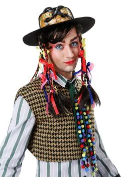 Fun Costumes Men's Chameleon Pop Star Hat W/ Wig