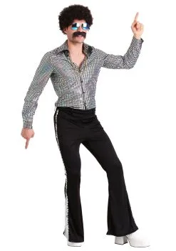 Fun Costumes Men's Disco Ball Shirt -FUN COSTUMES Store mens disco ball shirt alt1