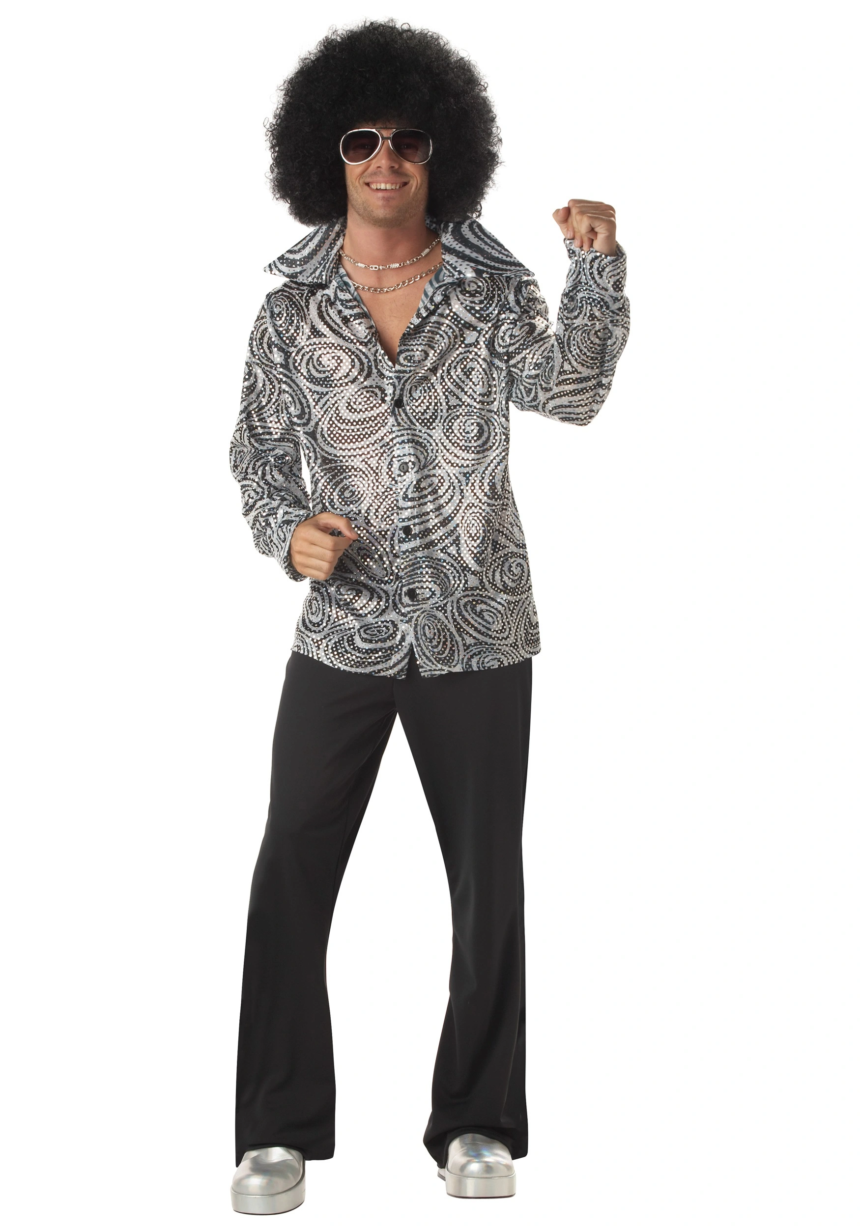 California Costume Collection Mens Disco Shirt 3 California Costume Collection Mens Disco Shirt