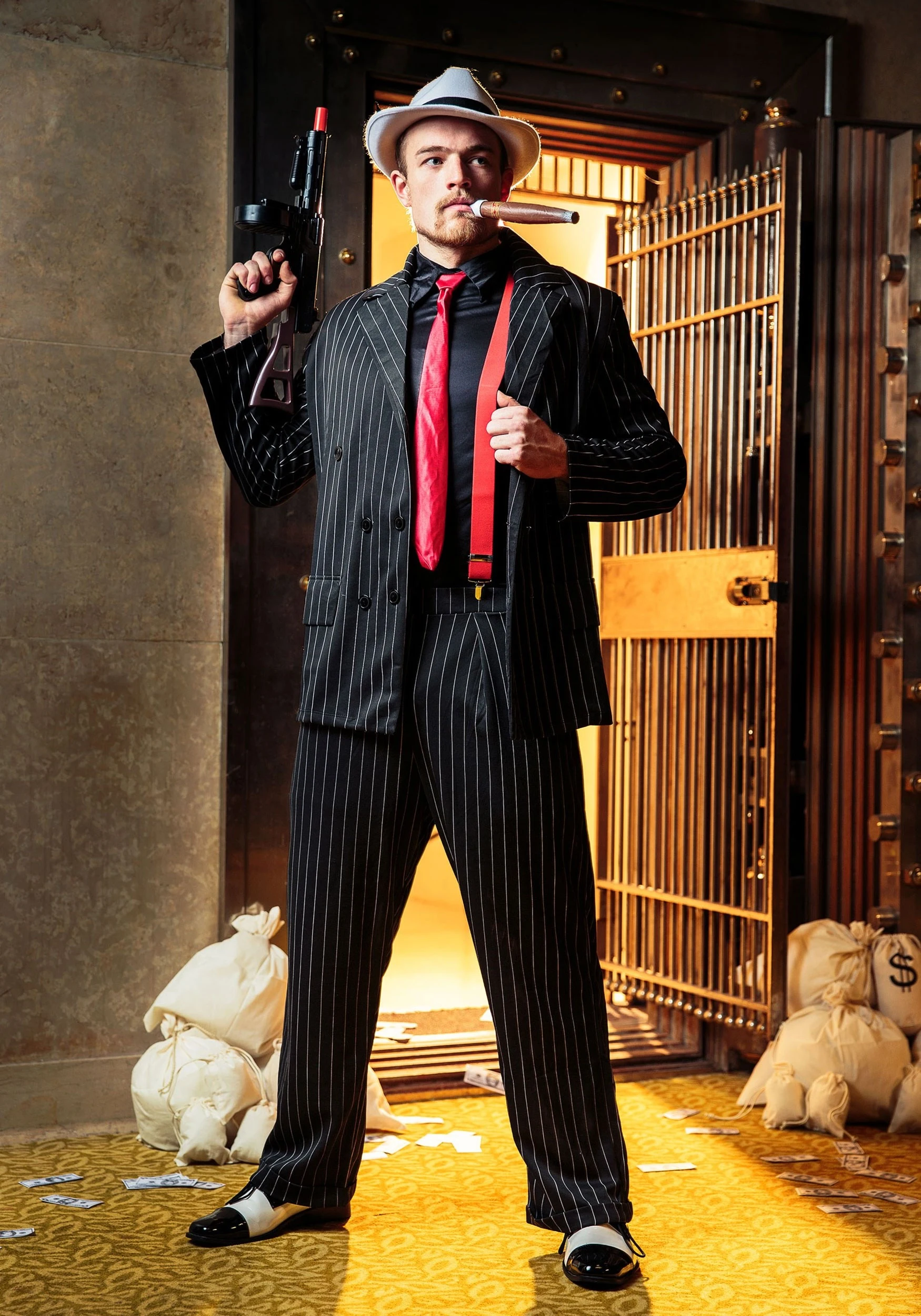 California Costume Collection Men's Mob Boss Costume 3 California Costume Collection Men's Mob Boss Costume