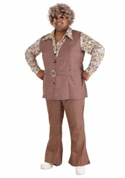 Fun Costumes Men's Plus Size 70's Vest Costume