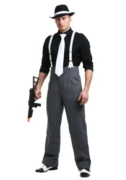 Fun Costumes Men's Plus Size Mafia Underboss Costume