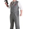 Fun Costumes Plus Size Ruthless Gangster Men's Costume -FUN COSTUMES Store mens plus size ruthless gangster costume