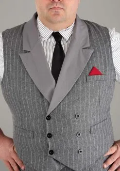 Fun Costumes Plus Size Ruthless Gangster Men's Costume -FUN COSTUMES Store mens plus size ruthless gangster costume alt 2