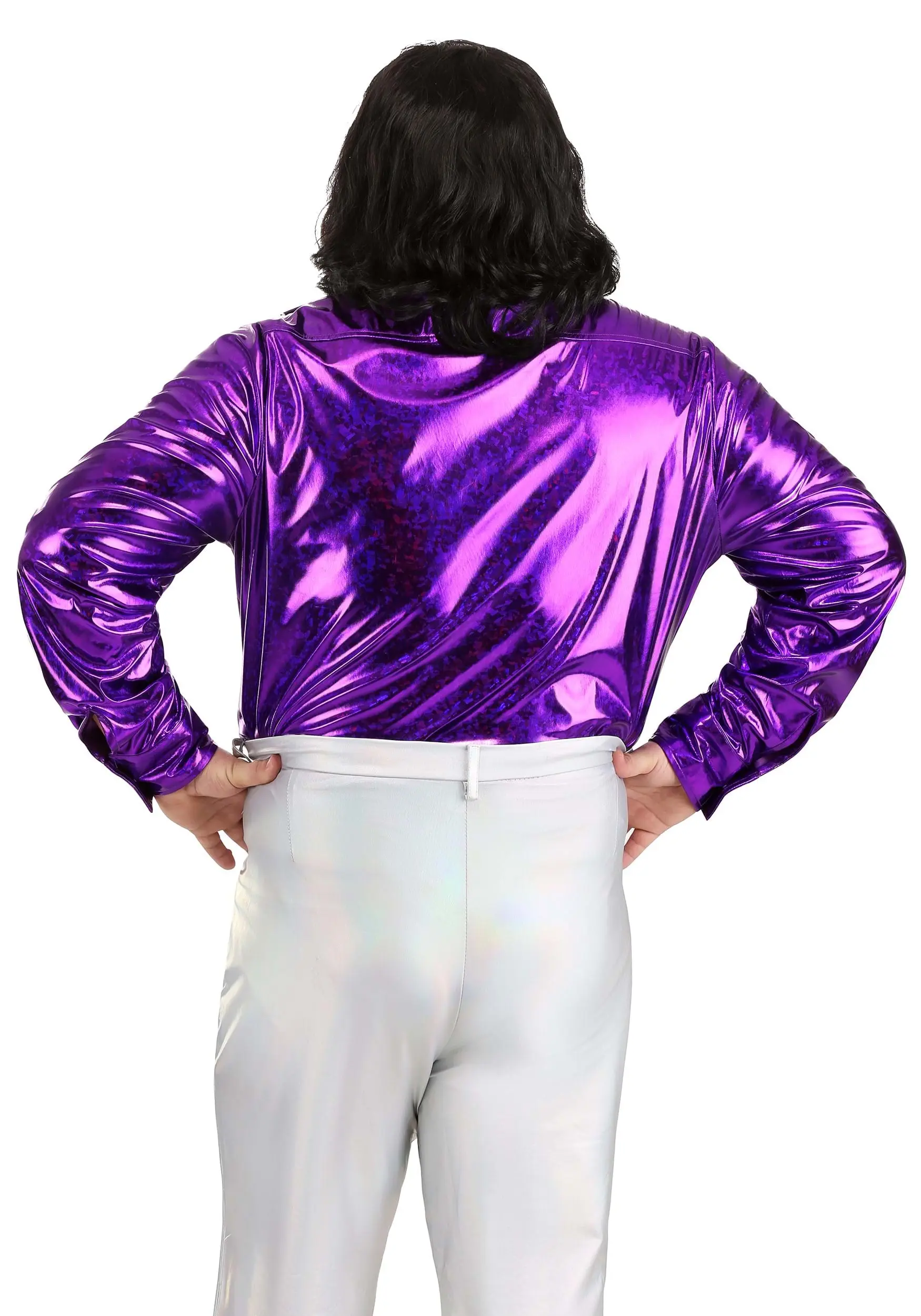 Fun Costumes Plus Size Shattered Glass Disco Shirt For Men 4 Fun Costumes Plus Size Shattered Glass Disco Shirt For Men - Image 2