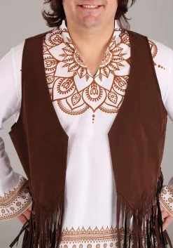 Fun Costumes Woodstock Hippie Plus Size Costume For Men -FUN COSTUMES Store mens plus size woodstock hippie costume alt 2