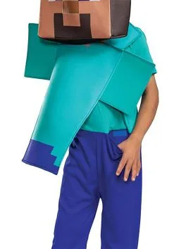 Disguise Minecraft Child Adaptive Steve Costume -FUN COSTUMES Store minecraft child adaptive steve costume alt 3
