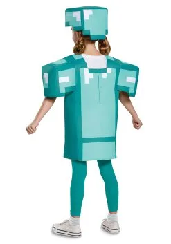 Disguise Kid's Minecraft Classic Armor Costume 7 Disguise Kid's Minecraft Classic Armor Costume -FUN COSTUMES Store minecraft child armor classic costume alt 2