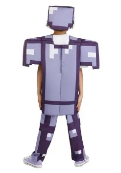 Disguise Limited Kid's Minecraft Enchanted Armor Deluxe Kid's Costume -FUN COSTUMES Store minecraft enchanted diamond armor deluxe child cos alt 5