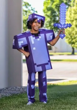 Disguise Limited Kid's Minecraft Enchanted Armor Deluxe Kid's Costume