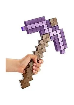 MATTEL Minecraft Enchanted Pickaxe Toy Accessory -FUN COSTUMES Store minecraft enchanted pickaxe alt 2