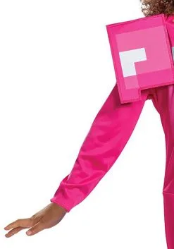 Disguise Girl's Minecraft Classic Pink Armor Costume -FUN COSTUMES Store minecraft girls classic pink armor costume alt 5