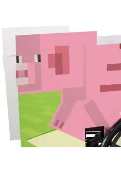 Disguise Minecraft Pig Adaptive Wheelchair Cover -FUN COSTUMES Store minecraft pig adaptive wheelchair cover alt 1