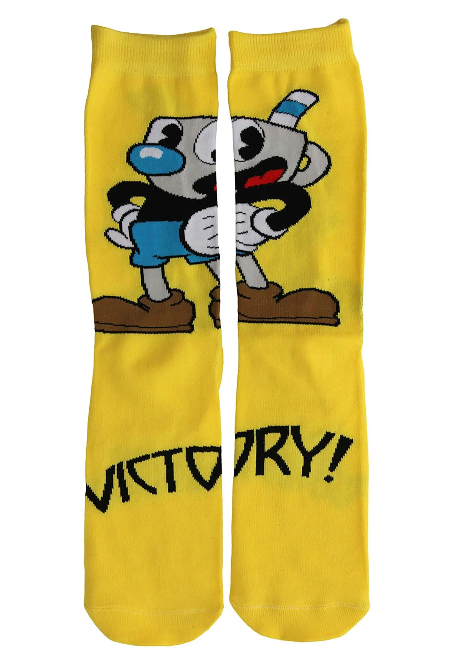 Elope Cuphead Mugman Victory! Crew Socks 8 Elope Cuphead Mugman Victory! Crew Socks - Image 6