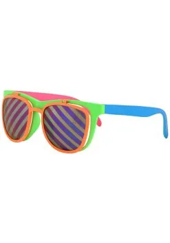 Elope Flip Up Neon Glasses 9 Elope Flip Up Neon Glasses -FUN COSTUMES Store neon flip ups glasses alt 2