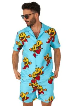 Opposuits Pac-Man Waka Waka Swimsuit & Shirt For Men