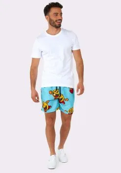 Opposuits Pac-Man Waka Waka Swimsuit & Shirt For Men -FUN COSTUMES Store pac man mens waka waka swimsuit and shirt alt 4