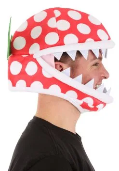 Elope Jawesome Piranha Plant Costume Hat -FUN COSTUMES Store piranha plant jawesome hat alt 2