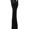 Fun Costumes Plus Size Elbow Length Black Gloves -FUN COSTUMES Store plus black gloves