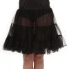 Fun Costumes Plus Size Knee Length Crinoline Skirt -FUN COSTUMES Store plus size black knee length crinoline