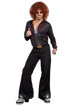 Dreamgirl Disco Dude Plus Size Shirt Costume