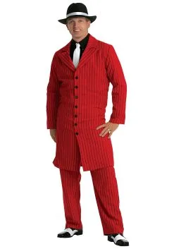 Fun Costumes Plus Size Red Gangster Zoot Suit Costume