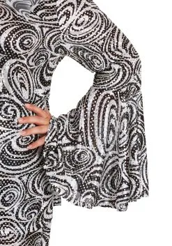 California Costume Collection Women's Plus Size Foxy Lady Disco Costume -FUN COSTUMES Store plus size womens foxy lady disco costume alt 3