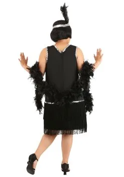 Fun Costumes Women's Plus Size Onyx Flapper Costume -FUN COSTUMES Store plus size womens onyx flapper costume 1