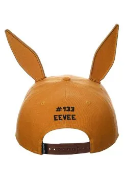 Bioworld Merchandising / Independent Sales Pokemon 3D Cosplay Eevee Pre-Curved Snapback Hat -FUN COSTUMES Store pokemon 3d cosplay eevee pre curved snapback alt 2
