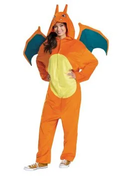 Disguise Pokémon Charizard Deluxe Costume For Adults -FUN COSTUMES Store pokemon adult charizard deluxe costume alt 1
