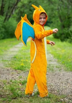 Disguise Limited Kid's Pokémon Charizard Deluxe Costume -FUN COSTUMES Store pokemon child charizard deluxe costume alt 4