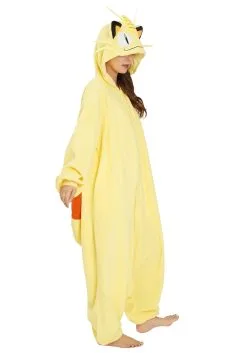 Sazac Pokemon Meowth Kigurumi Costume For Adults -FUN COSTUMES Store pokemon meowth adult kigurumi alt 2