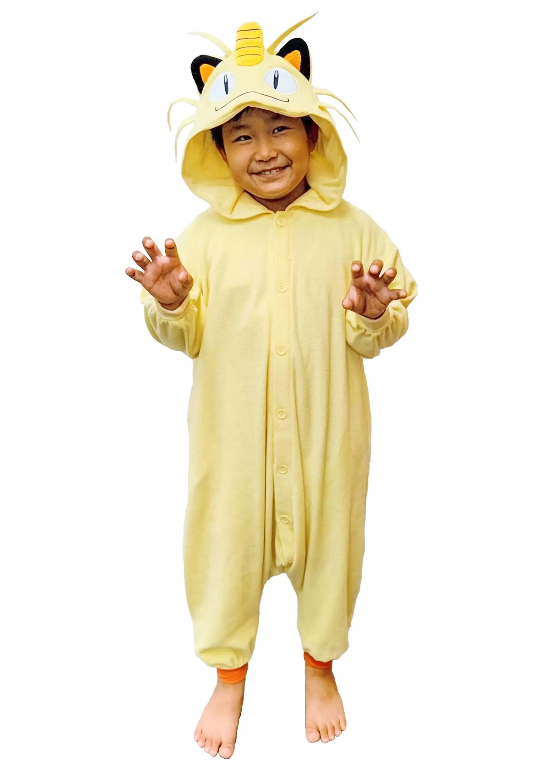Sazac Pokemon Meowth Kigurumi Costume For Kids 3 Sazac Pokemon Meowth Kigurumi Costume For Kids