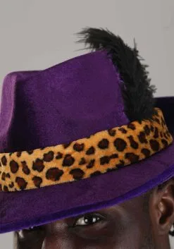 Elope Purple Pimp Hat Costume Accessory 9 Elope Purple Pimp Hat Costume Accessory -FUN COSTUMES Store purple pimp hat alt 3