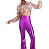 Fun Costumes Purple Power Disco Costume For Men -FUN COSTUMES Store purple power disco mens costume