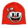 Elope Cuphead Reversible Knit Hat -FUN COSTUMES Store reversible cuphead knit hat main