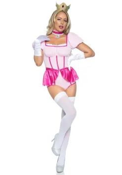 LEG AVENUE Sexy Pink Princess Costume For Women -FUN COSTUMES Store sexy pink princess womens costume alt 2