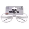 Rubies Costume Co. Inc White Slat Glasses -FUN COSTUMES Store slat glasses white