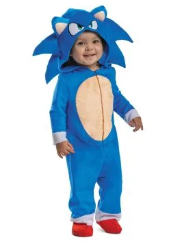 Disguise Limited Sonic The Hedgehog 2 Infant Sonic Costume -FUN COSTUMES Store sonic 2 infant sonic costume alt 2