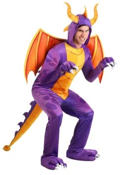 Fun Costumes Spyro The Dragon Adult Costume Jumpsuit 9 Fun Costumes Spyro The Dragon Adult Costume Jumpsuit -FUN COSTUMES Store spyro the dragon adult jumpsuit costume alt2