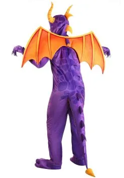 Fun Costumes Spyro The Dragon Adult Costume Jumpsuit 7 Fun Costumes Spyro The Dragon Adult Costume Jumpsuit -FUN COSTUMES Store spyro the dragon adult jumpsuit costume back