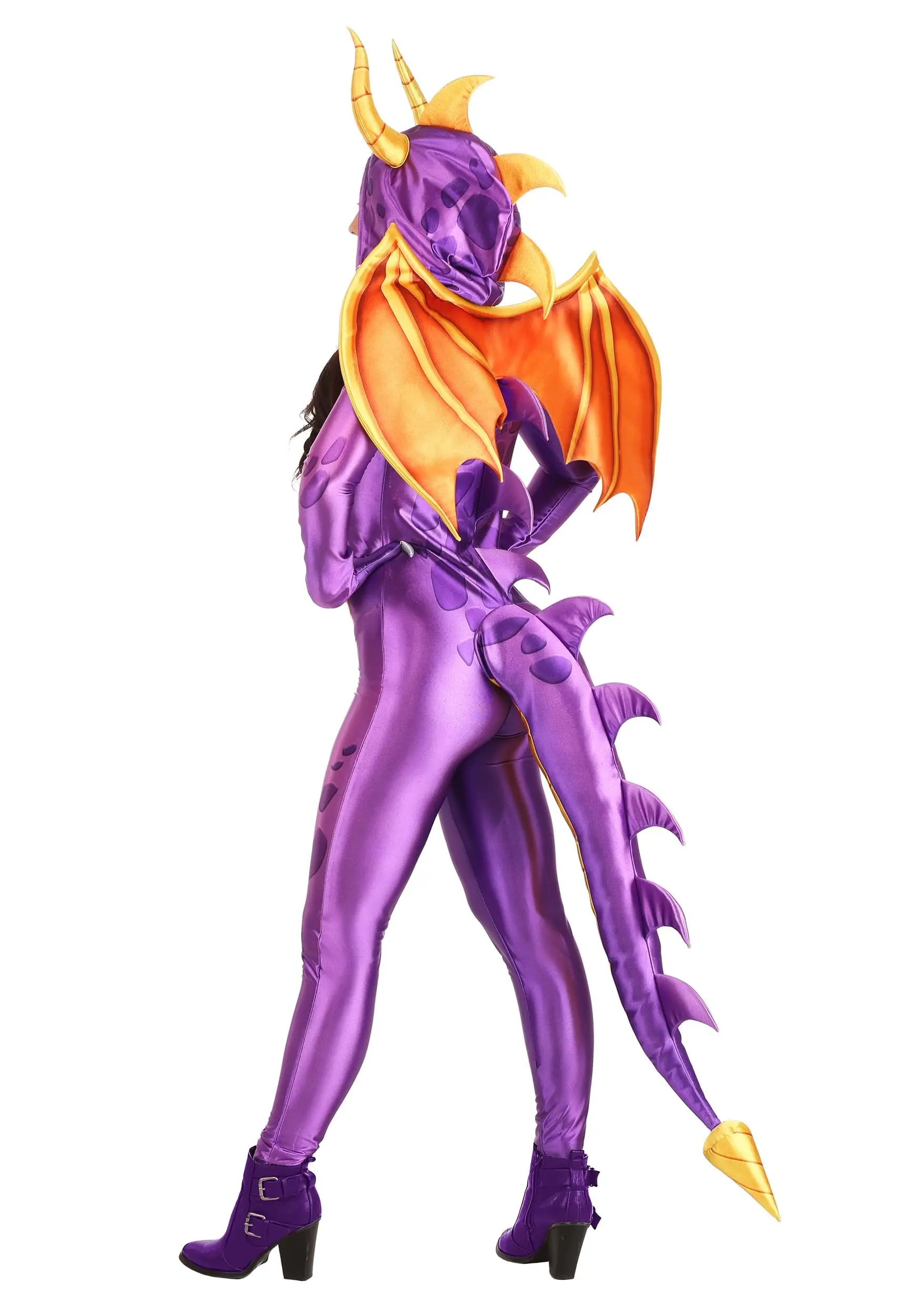 Fun Costumes Spyro The Dragon Costume Jumpsuit For Women 4 Fun Costumes Spyro The Dragon Costume Jumpsuit For Women - Image 2
