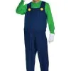 Disguise Super Mario Brothers Men's Luigi Deluxe Costume -FUN COSTUMES Store super mario brothers mens luigi deluxe costume