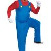 Disguise Super Mario Brothers Men's Mario Deluxe Costume -FUN COSTUMES Store super mario brothers mens mario deluxe costume