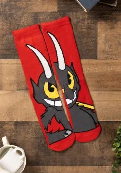 Elope The Devil Cuphead Crew Socks