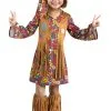 Fun World Toddler Peace & Love Hippie Girl's Costume -FUN COSTUMES Store toddler peace love hippie costume