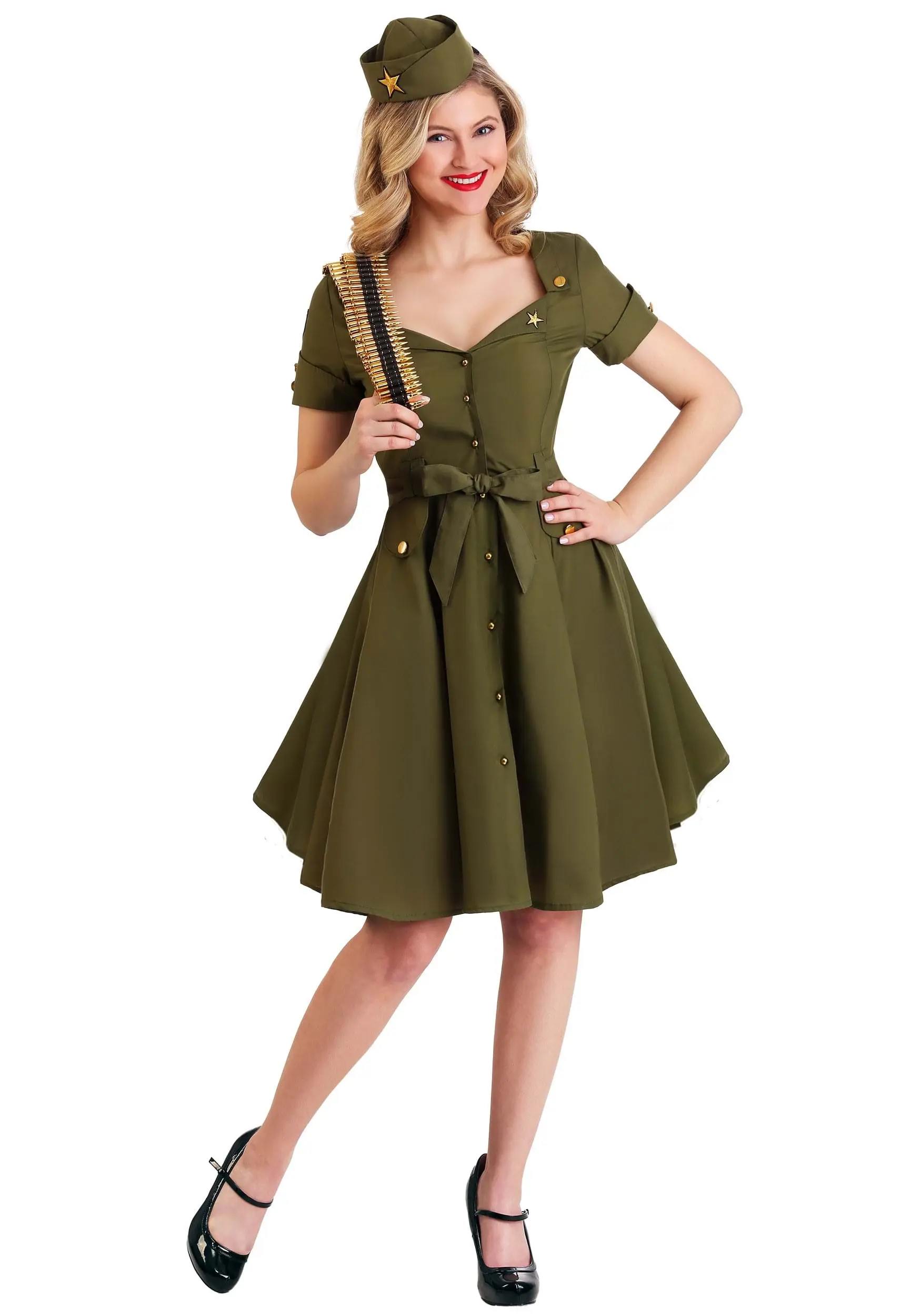 Fun Costumes Women's Vintage Combat Cutie Costume 3 Fun Costumes Women's Vintage Combat Cutie Costume