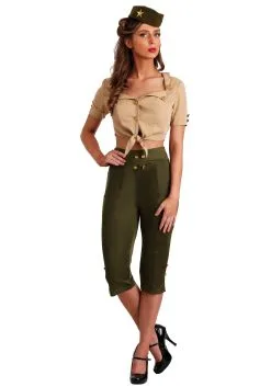 Fun Costumes Women's Vintage Pin Up Soldier Costume